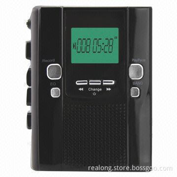 Walkman cassette recorder with FM/AM radio